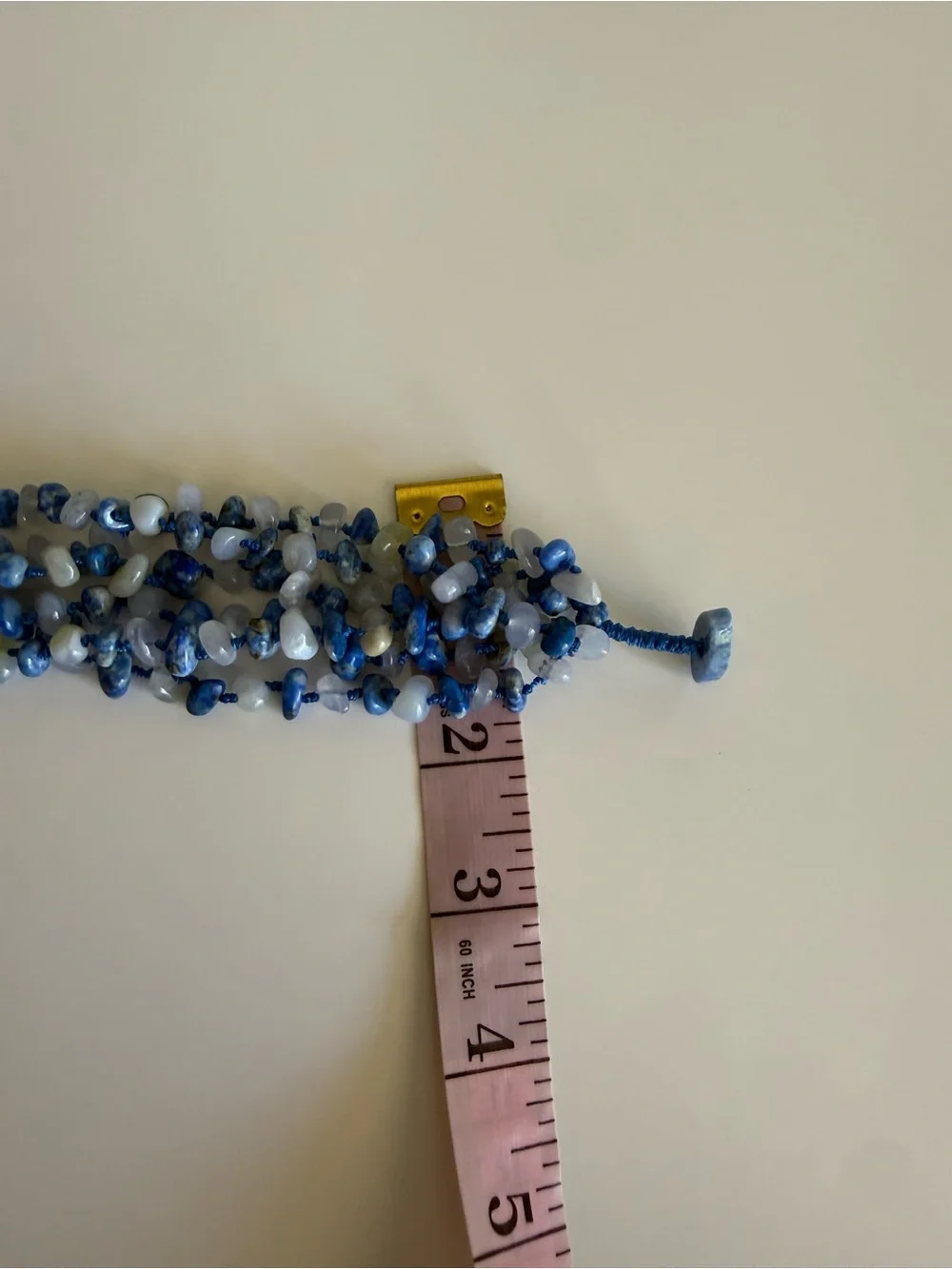 Sajen 925 Sterling silver Blue Cluster Beaded Bracelet